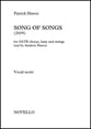 Song of Songs SATB Vocal Score cover